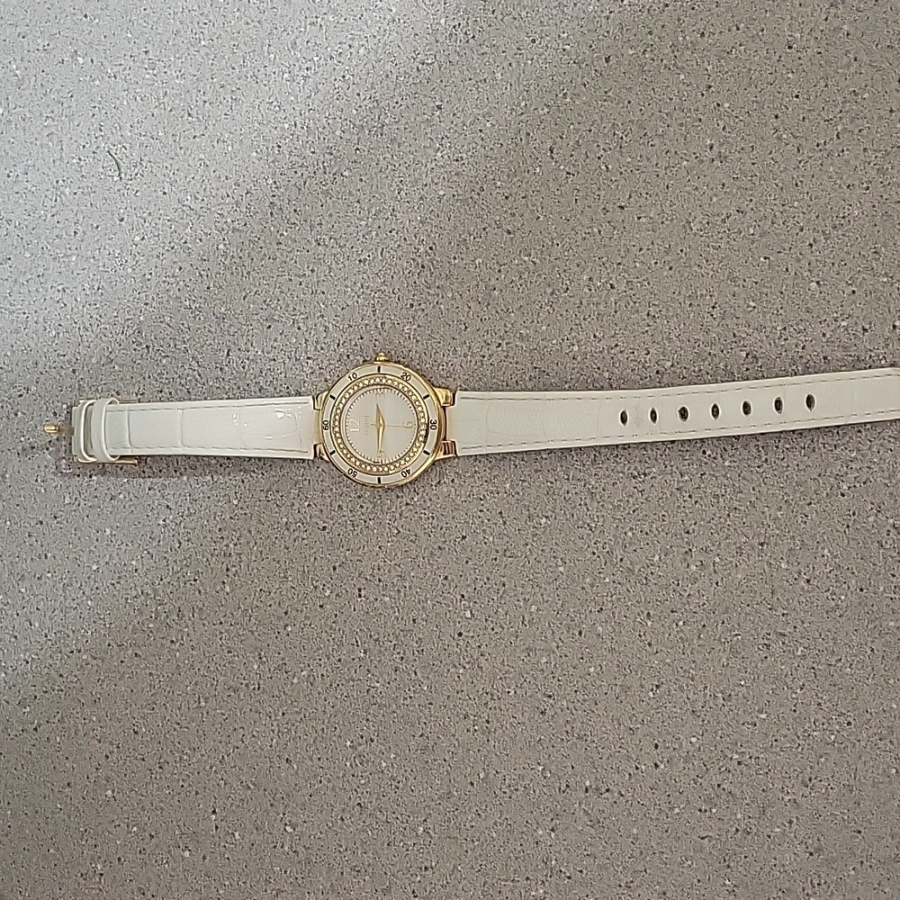 Ecclissi White Goldtone Watch